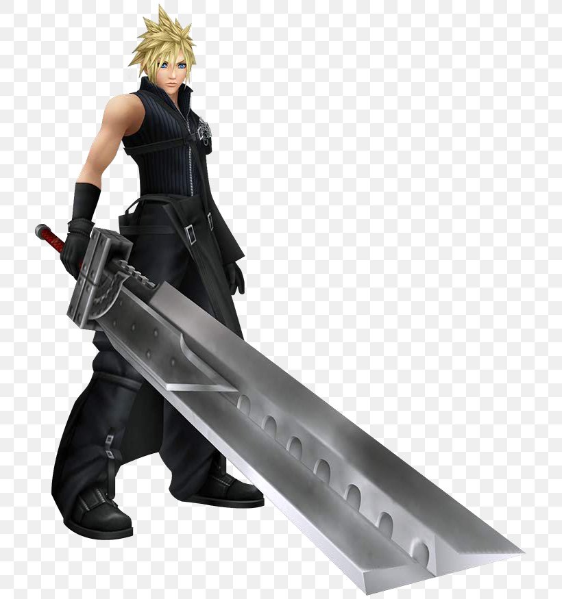Crisis Core: Final Fantasy VII Dirge Of Cerberus: Final Fantasy VII Dissidia 012 Final Fantasy Dissidia Final Fantasy, PNG, 727x875px, Crisis Core Final Fantasy Vii, Action Figure, Cloud Strife, Cold Weapon, Compilation Of Final Fantasy Vii Download Free