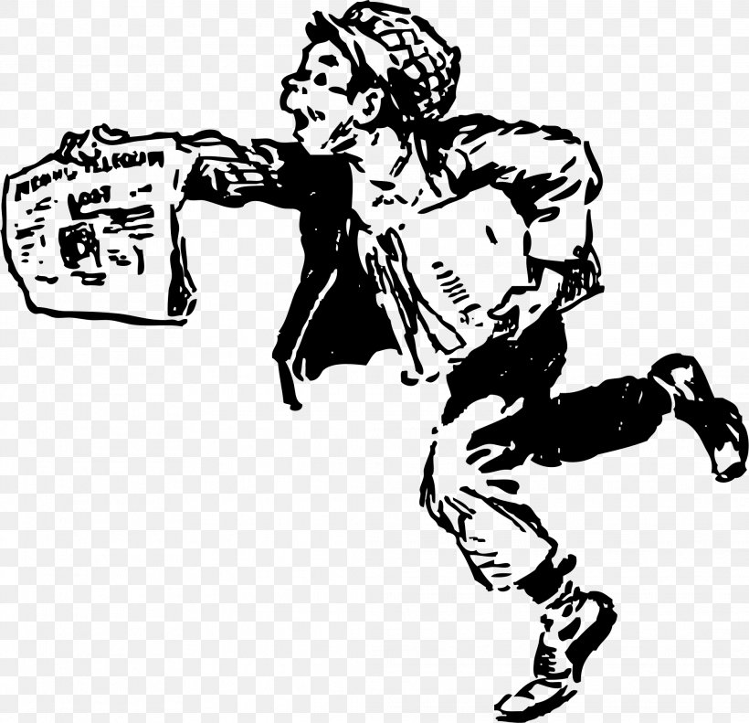 Paperboy Newspaper Drawing Clip Art, PNG, 2078x2006px, Paperboy, Art, Artwork, Black, Black And White Download Free