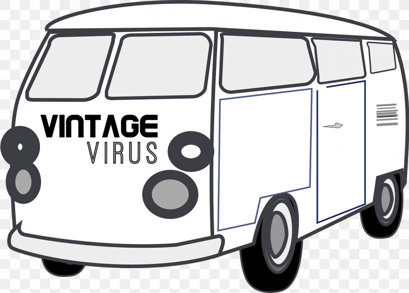 Volkswagen Type 2 Van Car Clip Art, PNG, 1280x918px, Volkswagen Type 2, Automotive Design, Automotive Exterior, Black And White, Brand Download Free