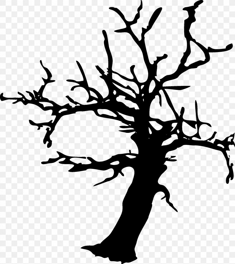 Black Halloween Tree, PNG, 2244x2524px, Halloween, All Saints Day, Art, Black, Black And White Download Free