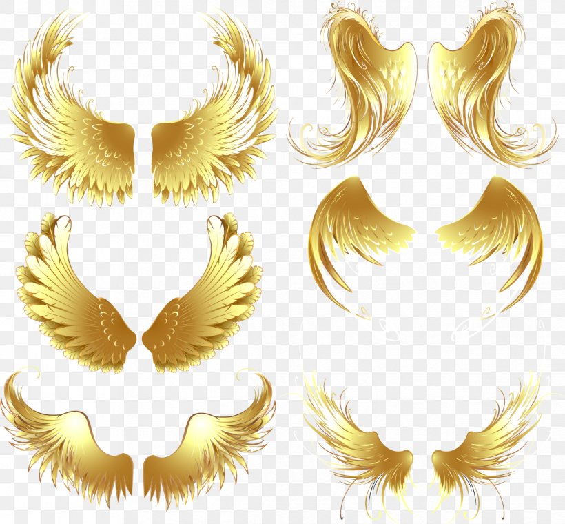 Download Gold, PNG, 1242x1152px, Wing, Angel, Clip Art, Color, Eyelash Download Free