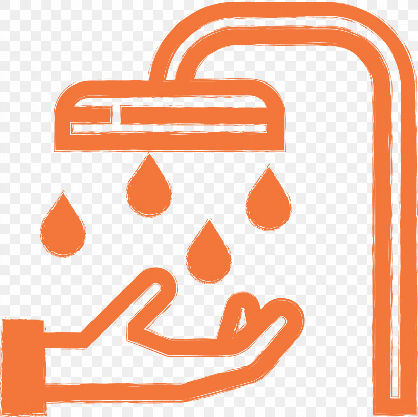 Hand Washing Hand Clean Cleaning, PNG, 3000x2998px, Hand Washing, Cleaning, Hand Clean, Line, Orange Download Free