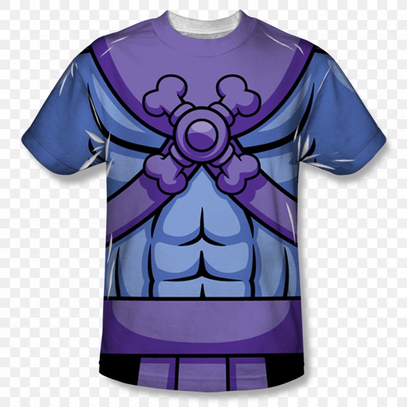 T-shirt Skeletor He-Man Hoodie Costume, PNG, 1000x1000px, Tshirt, Clothing, Costume, Costume Party, Crew Neck Download Free