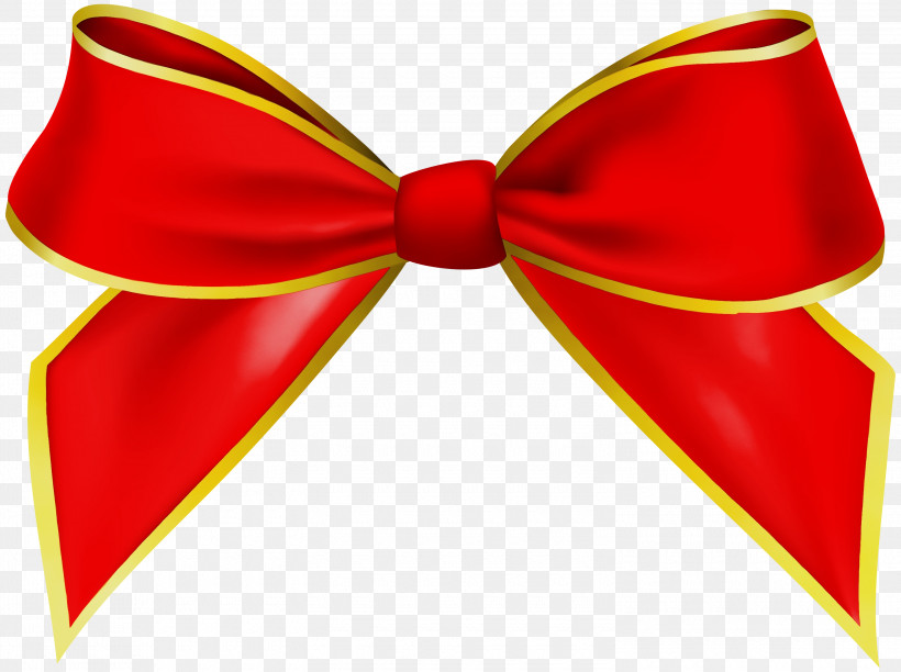 Bow Tie, PNG, 3000x2241px, Watercolor, Bow Tie, Paint, Red, Ribbon Download Free