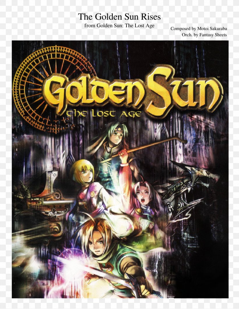 Golden Sun: The Lost Age Wii U Game Boy Advance Video Game, PNG, 850x1100px, Golden Sun The Lost Age, Action Figure, Advertising, Camelot Software Planning, Computer Software Download Free