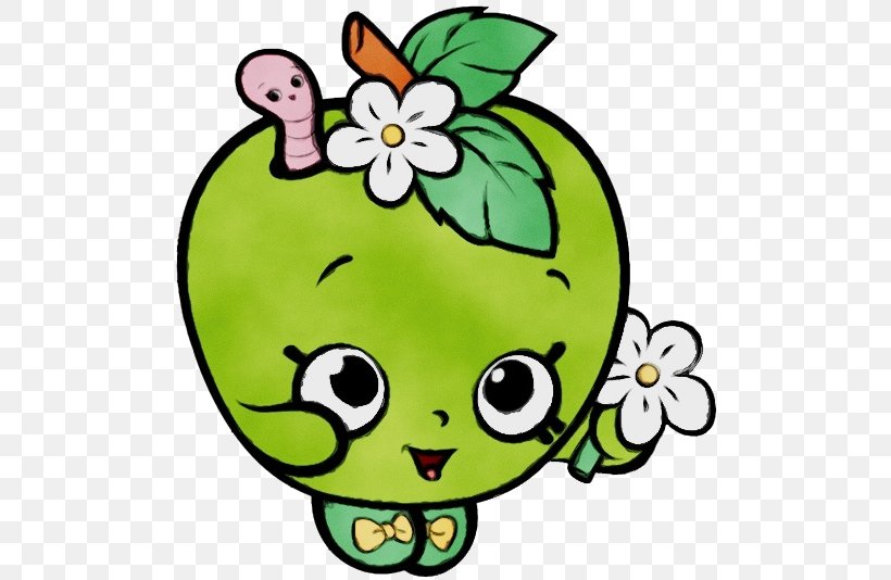 Green Clip Art Cartoon Leaf Plant, PNG, 505x534px, Watercolor, Cartoon, Fruit, Green, Happy Download Free