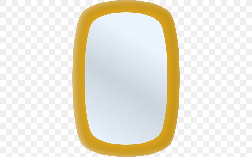Oval Mirror, PNG, 512x512px, Oval, Mirror, Rectangle, Yellow Download Free