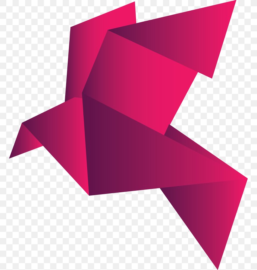 Origami, PNG, 761x862px, Origami, Brand, Icon Design, Magenta, Origami Paper Download Free