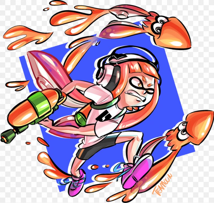 Splatoon Squid DeviantArt Drawing, PNG, 916x873px, Splatoon, Art, Art Museum, Artist, Artwork Download Free