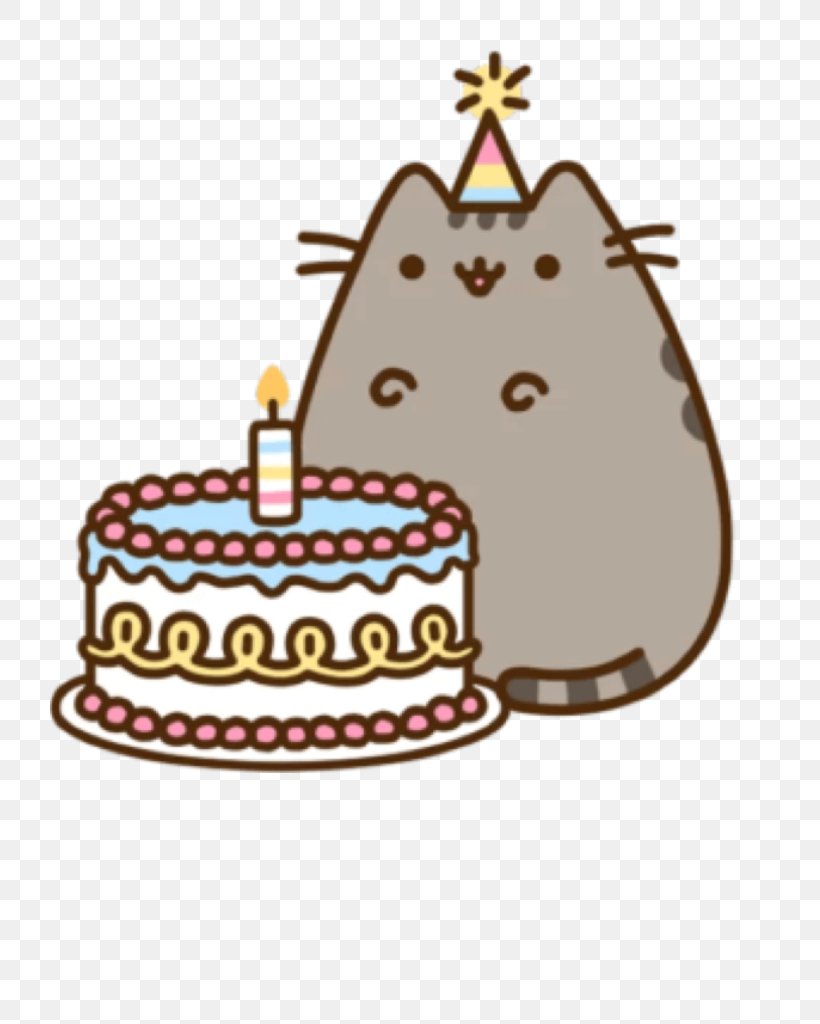 Pusheen Cat Birthday Cake Pusheen Cat, PNG, 768x1024px, Cat, Birthday, Birthday Cake, Cake, Christmas Ornament Download Free