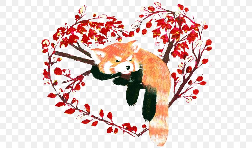 Red Panda Giant Panda Raccoon Clip Art, PNG, 564x481px, Red Panda, Art, Branch, Carnivoran, Cartoon Download Free