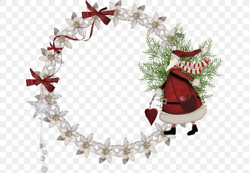 Christmas Ornament Santa Claus Clip Art, PNG, 650x570px, Christmas Ornament, Blog, Branch, Christmas, Christmas Decoration Download Free