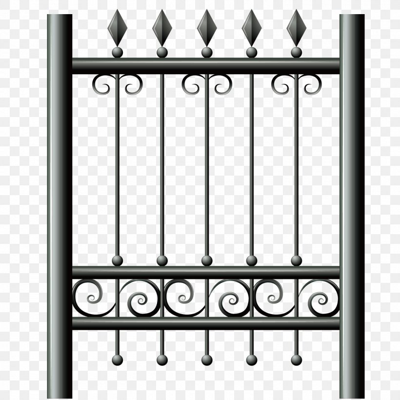 Fence Iron Railing Clip Art, PNG, 1500x1500px, Fence, Black And White, Games, Home Fencing, Iron Download Free