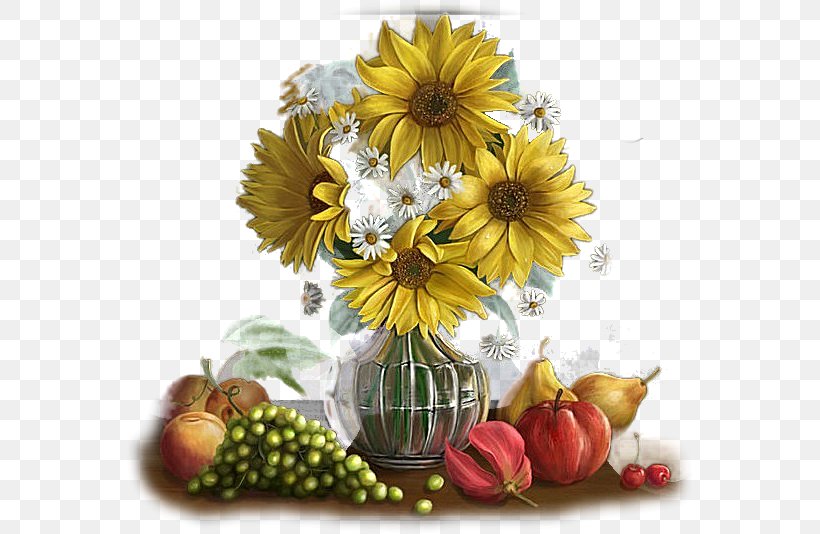Vase Cut Flowers Flower Bouquet Still Life, PNG, 568x534px, Vase, Animaatio, Birthday, Chrysanths, Common Sunflower Download Free