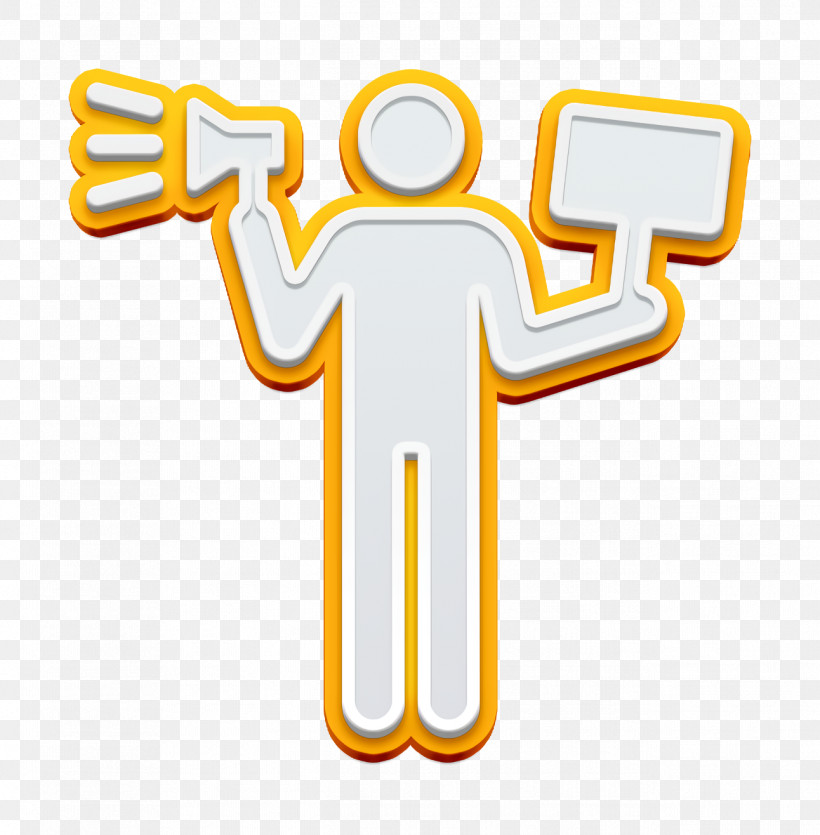 Shout Icon Demonstrator Icon Professions Pictograms Icon, PNG, 1292x1316px, Shout Icon, Cartoon, Logo, Meter, Sign Download Free
