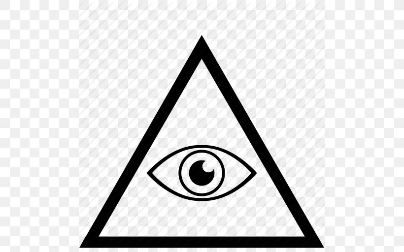 Illuminati Eye Of Providence Clip Art, PNG, 512x512px, Illuminati, Area, Black And White, Brand, Eye Of Providence Download Free