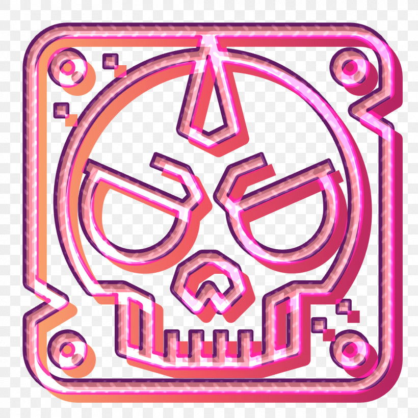 Punk Rock Icon Skull Icon Dangerous Icon, PNG, 1090x1090px, Punk Rock Icon, Dangerous Icon, Line, Magenta, Pink Download Free