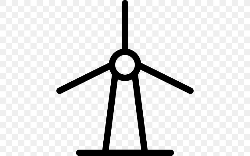 Windmill Wind Turbine, PNG, 512x512px, Windmill, Black And White, Ecology, Energy, Mill Download Free