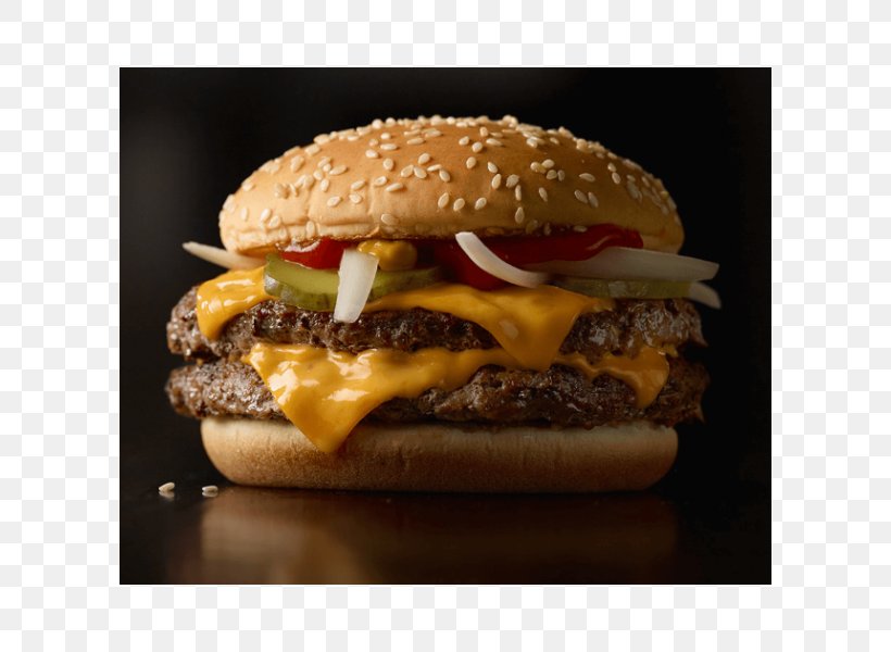 McDonald's Quarter Pounder Cheeseburger Hamburger McDonald's Big Mac Fast Food, PNG, 600x600px, Cheeseburger, American Food, Bacon, Breakfast Sandwich, Buffalo Burger Download Free
