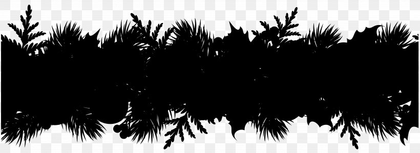 Borders And Frames Clip Art Christmas Day Image, PNG, 5000x1829px, Borders And Frames, Arecales, Black, Blackandwhite, Branch Download Free