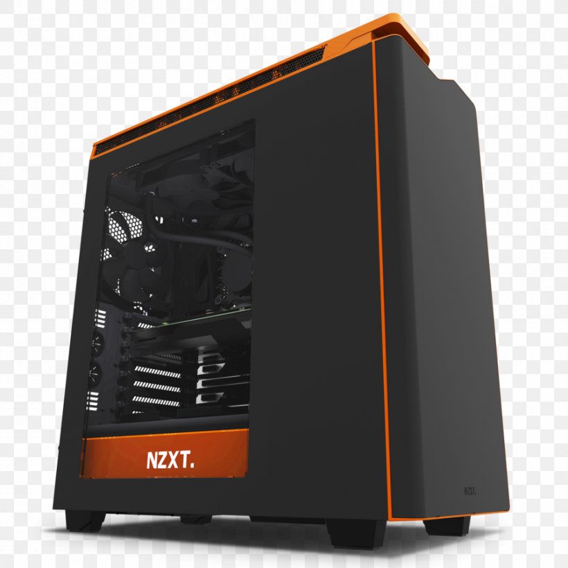 Computer Cases & Housings Nzxt Gaming Computer Personal Computer Power Supply Unit, PNG, 900x900px, Computer Cases Housings, Acer Iconia One 10, Atx, Computer, Computer Case Download Free