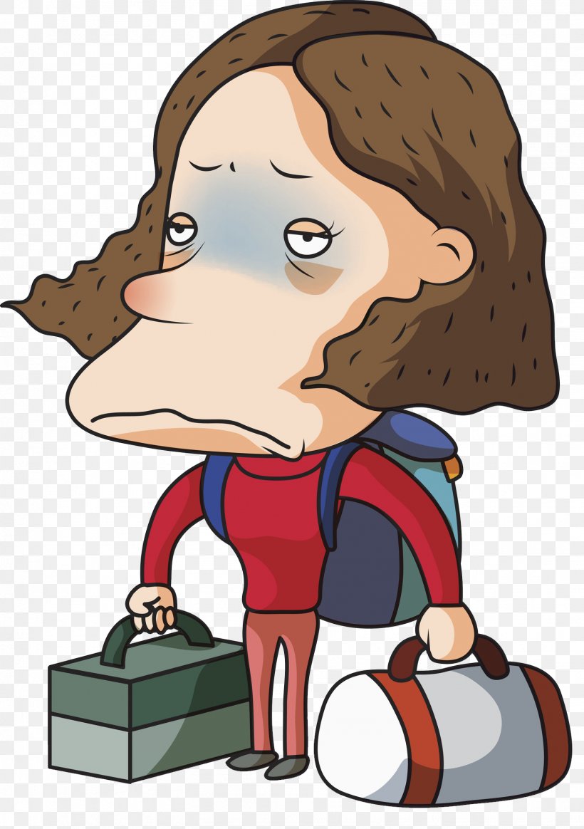 Woman With A Bag Illustration, PNG, 1568x2227px, Woman With A Bag, Art, Boy, Cartoon, Child Download Free