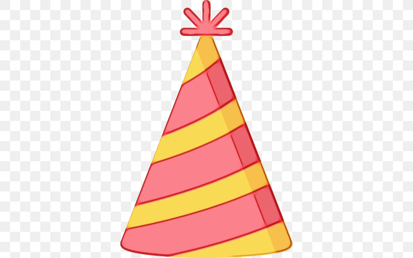 Party Hat, PNG, 512x512px, Watercolor, Balloon, Birthday, Christmas Day, Clothing Download Free