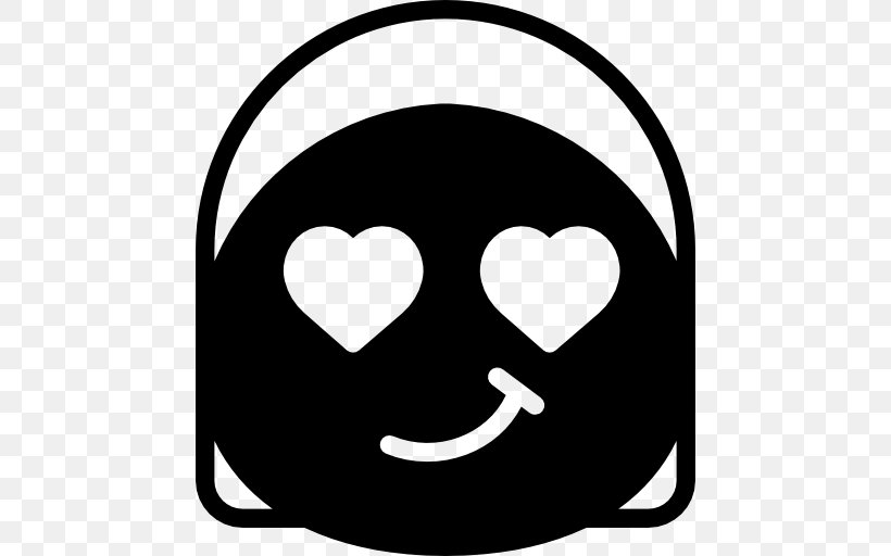 Emoticon Smiley Flirting, PNG, 512x512px, Emoticon, Anger, Black, Black And White, Computer Download Free