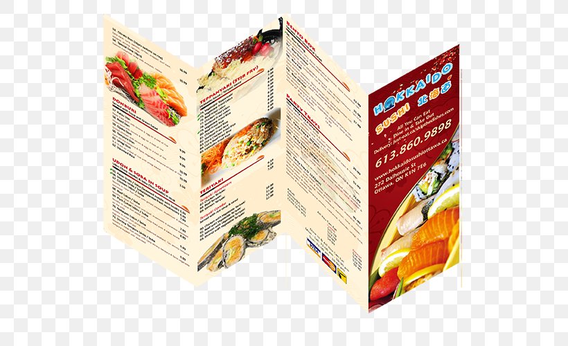 Hokkaido Sushi Menu Food Sashimi, PNG, 614x500px, Menu, A La Carte, Advertising, Brochure, Convenience Food Download Free