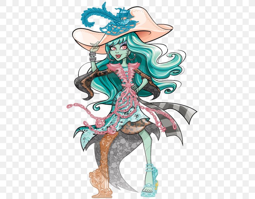 Monster High Vandala Doubloons River Styxx Doll Cleo DeNile, PNG, 462x640px, Watercolor, Cartoon, Flower, Frame, Heart Download Free