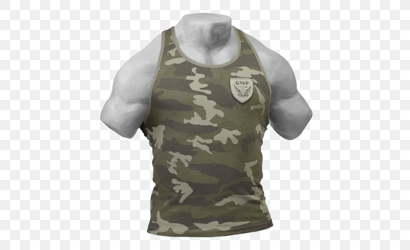 Top T-shirt Clothing Sleeveless Shirt Gilets, PNG, 500x500px, Top, Bodybuilding, Camouflage, Clothing, Clothing Sizes Download Free