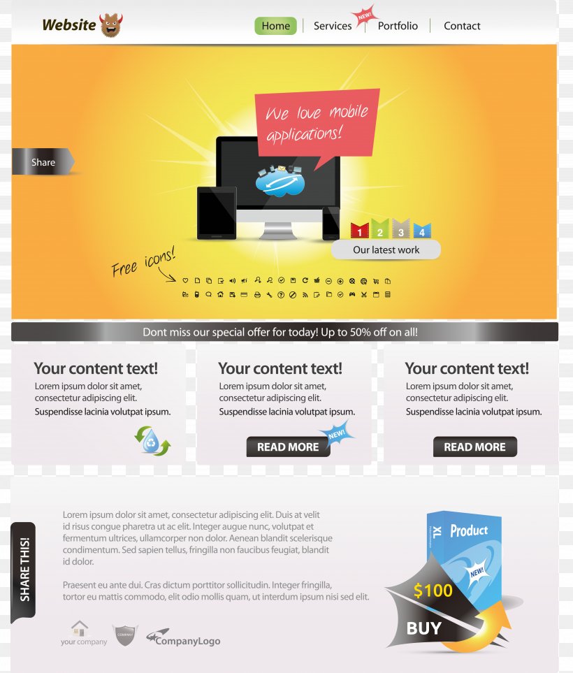 Web Page Web Design Web Template System, PNG, 4915x5776px, Web Page, Brand, Button, Display Advertising, Flat Design Download Free