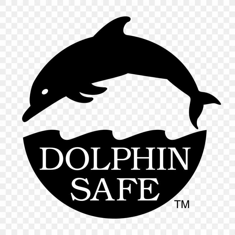 Dolphin Safe Label Logo Crest Oceanic Dolphin, PNG, 2400x2400px, Dolphin, Beak, Black And White, Black Dolphin Prison, Brand Download Free