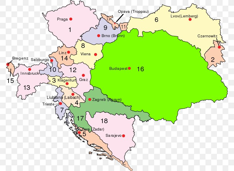 Austria-Hungary Austrian Empire Austro-Hungarian Compromise Of 1867 Kingdom Of Hungary, PNG, 776x600px, Austriahungary, Area, Austria, Austrian Empire, Austrian Littoral Download Free