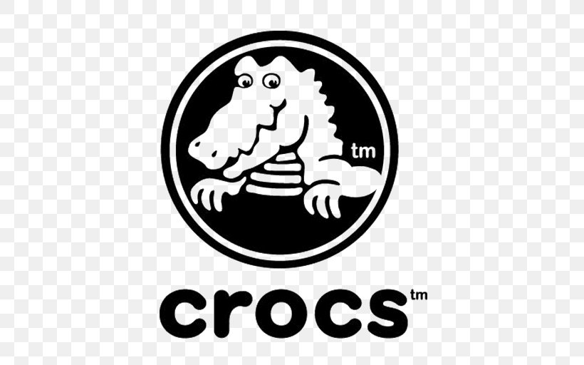 Crocs Shoe Logo NASDAQ:CROX Brand, PNG, 512x512px, Crocs, Area, Artwork, Black, Black And White Download Free