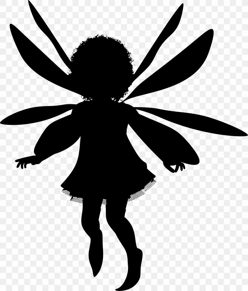 Fairy Silhouette Clip Art, PNG, 1955x2290px, Fairy, Black And White, Elf, Fairy Queen, Fictional Character Download Free