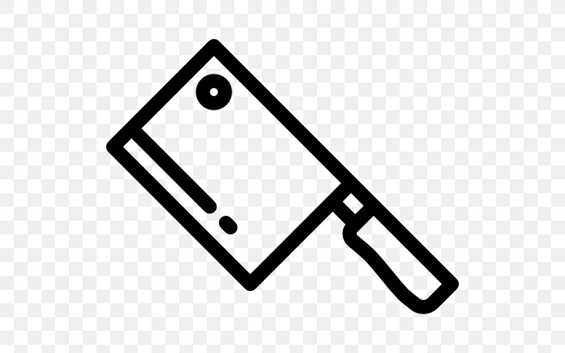 Cleaver Kitchen Utensil Meat Cooking, PNG, 512x512px, Cleaver, Area, Black, Black And White, Butcher Download Free