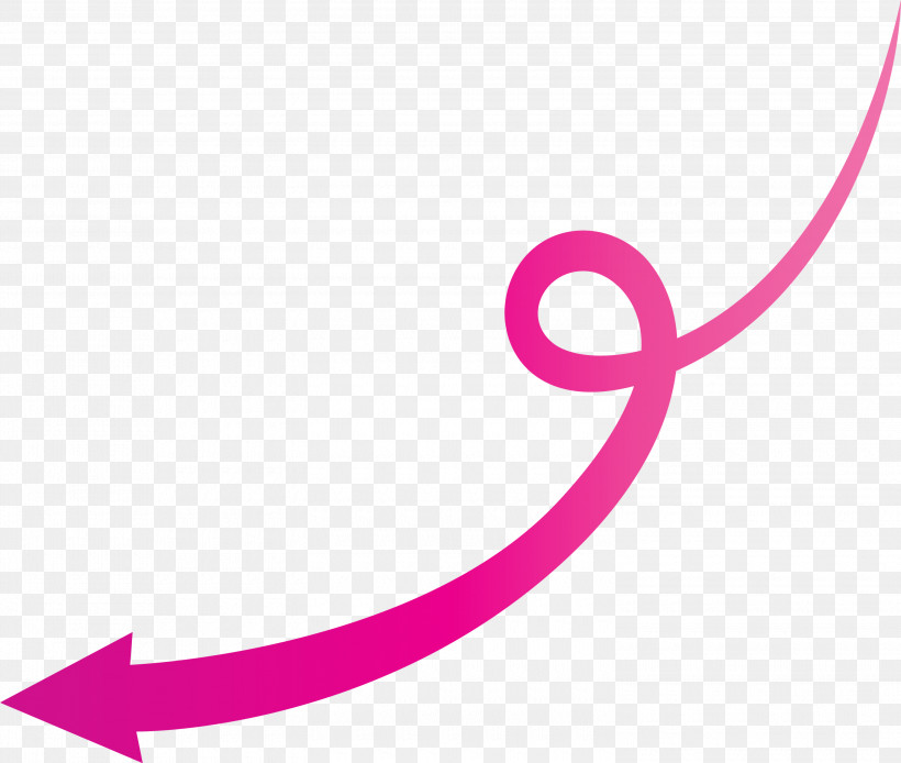 Curved Arrow, PNG, 3000x2542px, Curved Arrow, Line, Logo, Magenta, Pink Download Free