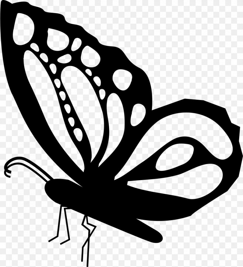 Monarch Butterfly Insect Drawing Clip Art, PNG, 889x980px, Butterfly, Arthropod, Artwork, Battus Philenor, Black And White Download Free