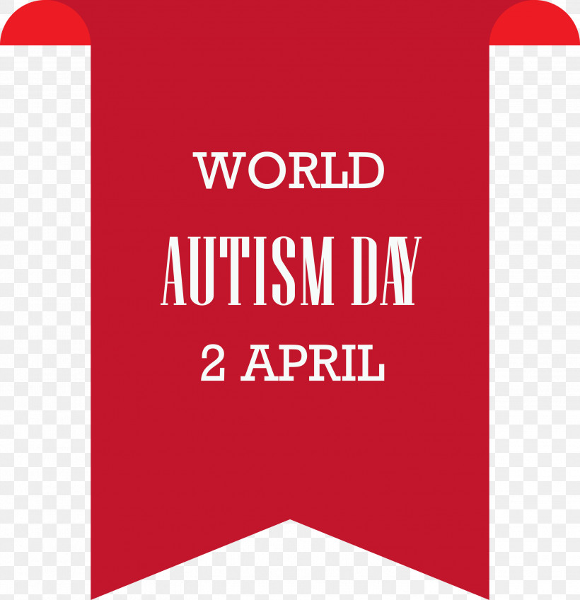 Autism Day World Autism Awareness Day Autism Awareness Day, PNG, 2899x3000px, Autism Day, Autism Awareness Day, Banner, Carmine, Line Download Free