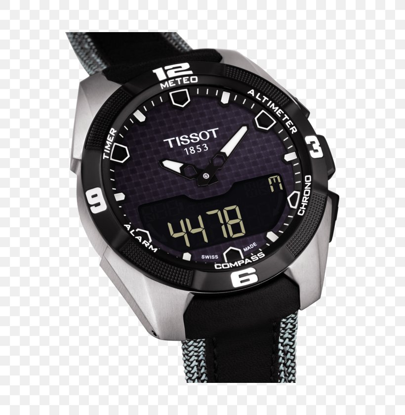 Swatch Tissot T-Touch Expert Solar Clock, PNG, 555x840px, Watch, Black, Brand, Chronograph, Clock Download Free