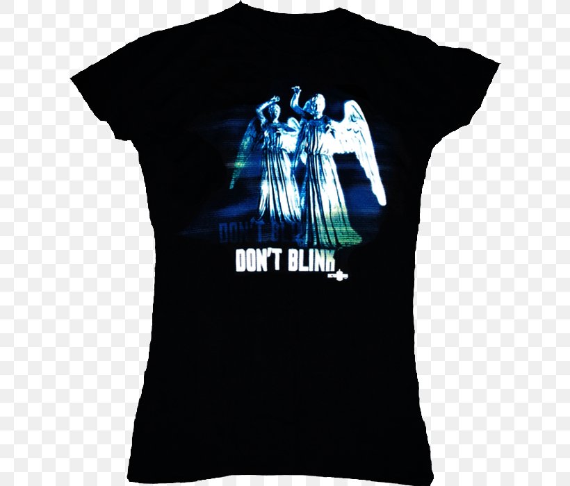 T-shirt Weeping Angel Blink Sleeve, PNG, 622x700px, Tshirt, Blink, Blue, Brand, Champion Download Free
