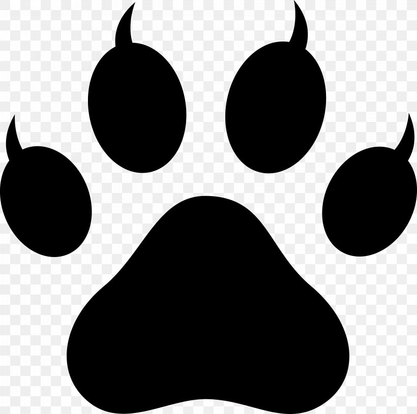 Dog Cat Paw Kitten Clip Art, PNG, 4077x4055px, Dog, Abziehtattoo, Black, Black And White, Cat Download Free