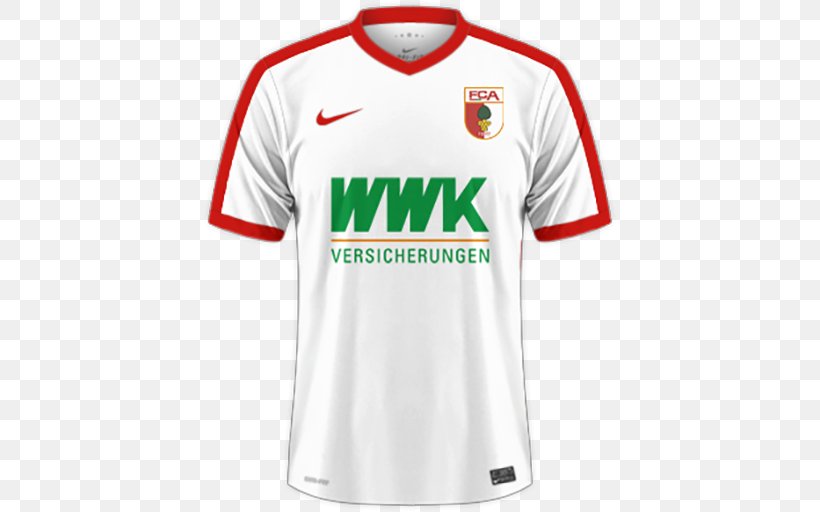 Sports Fan Jersey Bundesliga Football FC Augsburg Dream League Soccer, PNG, 512x512px, Sports Fan Jersey, Active Shirt, Area, Brand, Bundesliga Download Free