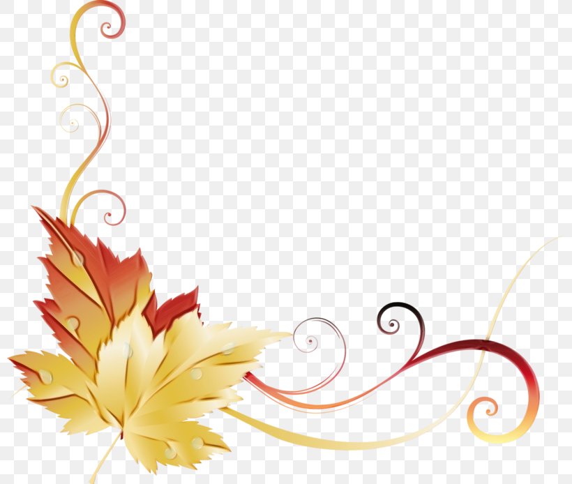 Watercolor Flower Background, PNG, 800x694px, Watercolor, Autumn, Autumn Leaf Color, Borders And Frames, Decorative Borders Download Free