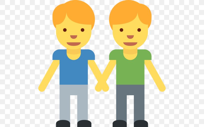 Emojipedia Man Holding Hands Boy, PNG, 512x512px, Emoji, Area, Boy, Cartoon, Child Download Free