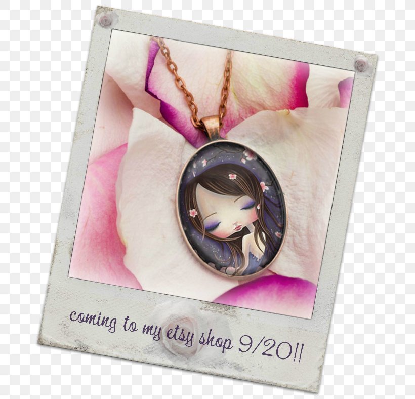 Cherry Blossom Necklace Charms & Pendants Jewellery, PNG, 693x788px, Watercolor, Cartoon, Flower, Frame, Heart Download Free