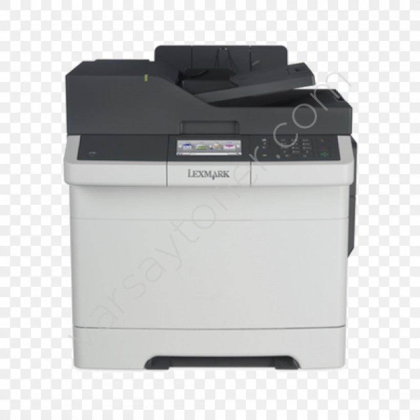 Multi-function Printer Lexmark CX410 Duplex Printing, PNG, 1000x1000px, Multifunction Printer, Automatic Document Feeder, Copying, Duplex Printing, Electronic Device Download Free