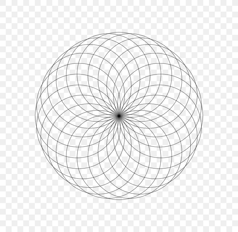 Sacred Geometry Nelumbo Nucifera Spiral, PNG, 800x800px, Sacred Geometry, Art, Black And White, Geometry, Logarithmic Spiral Download Free