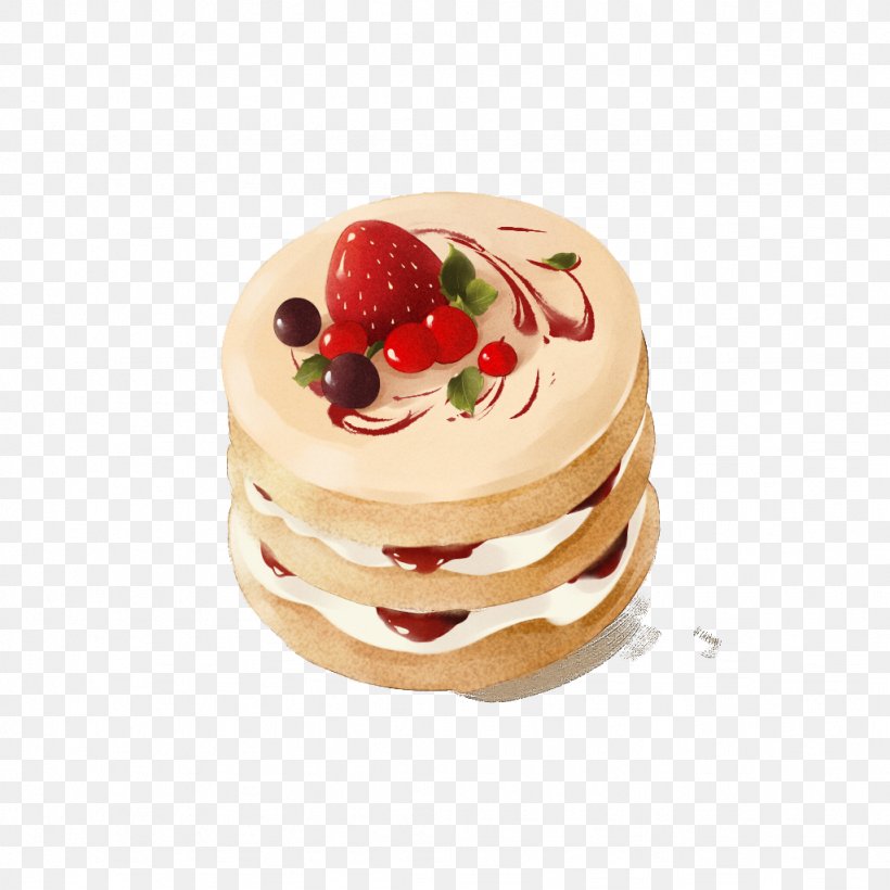 Strawberry Cream Cake Aedmaasikas, PNG, 1024x1024px, Strawberry Cream Cake, Aedmaasikas, Amorodo, Buttercream, Cake Download Free
